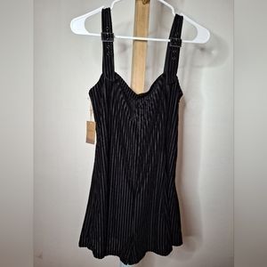NWT Velour Striped Romper
